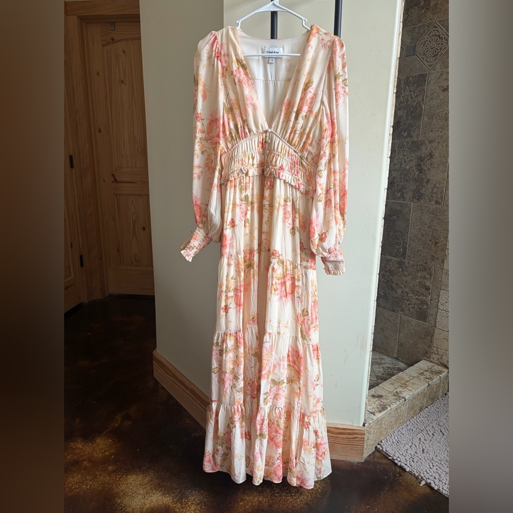 Yumi Kim Frida Maxi Dress with Pink Floral Print
